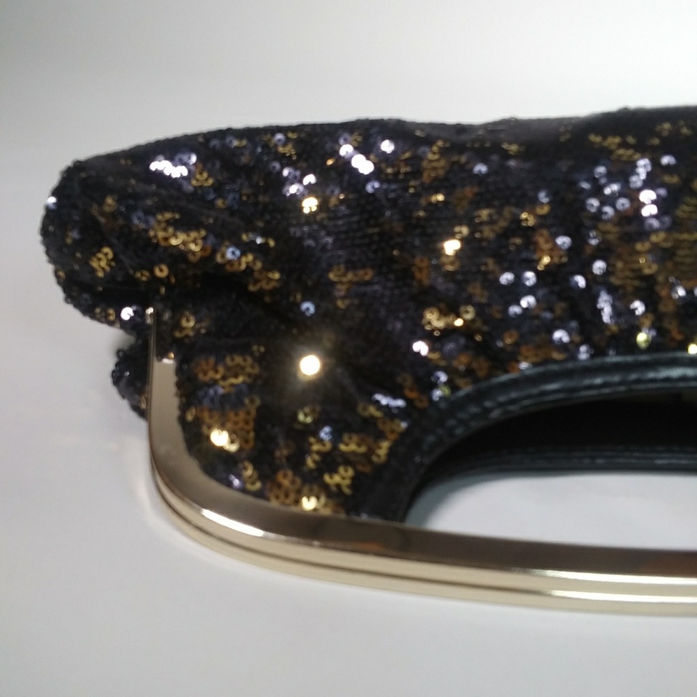 Copper and Black Evening Bag